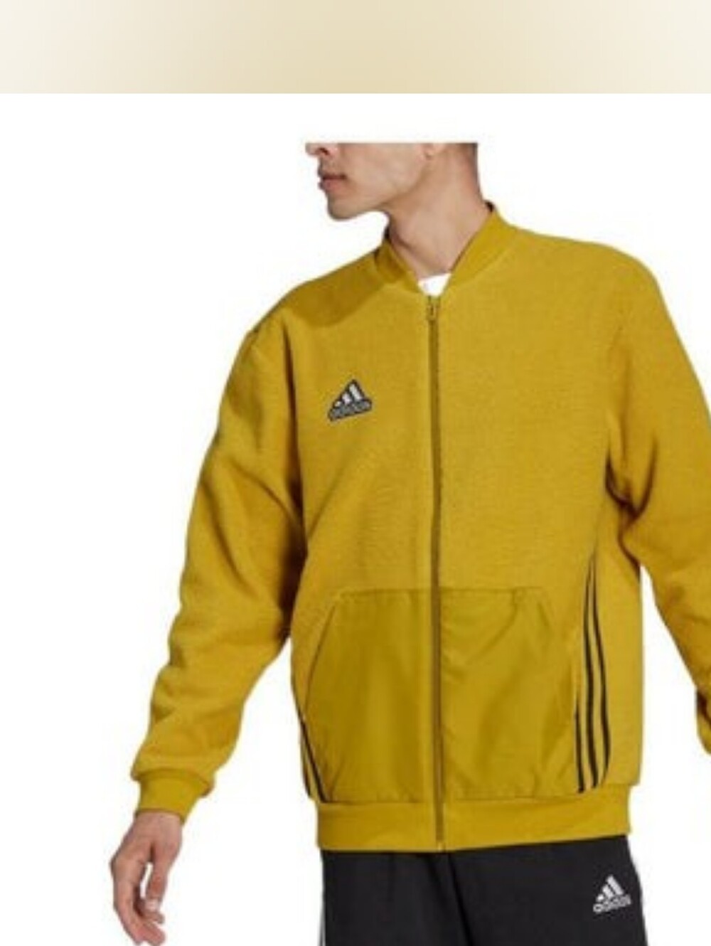 Adidas Essentials Holiday Pack Sherpa Bomber Jacket Size Medium